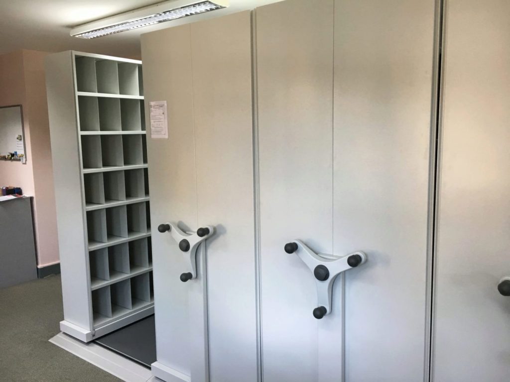 Mobile Shelving Storage For Patient Notes