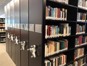 aga khan library mobile shelving